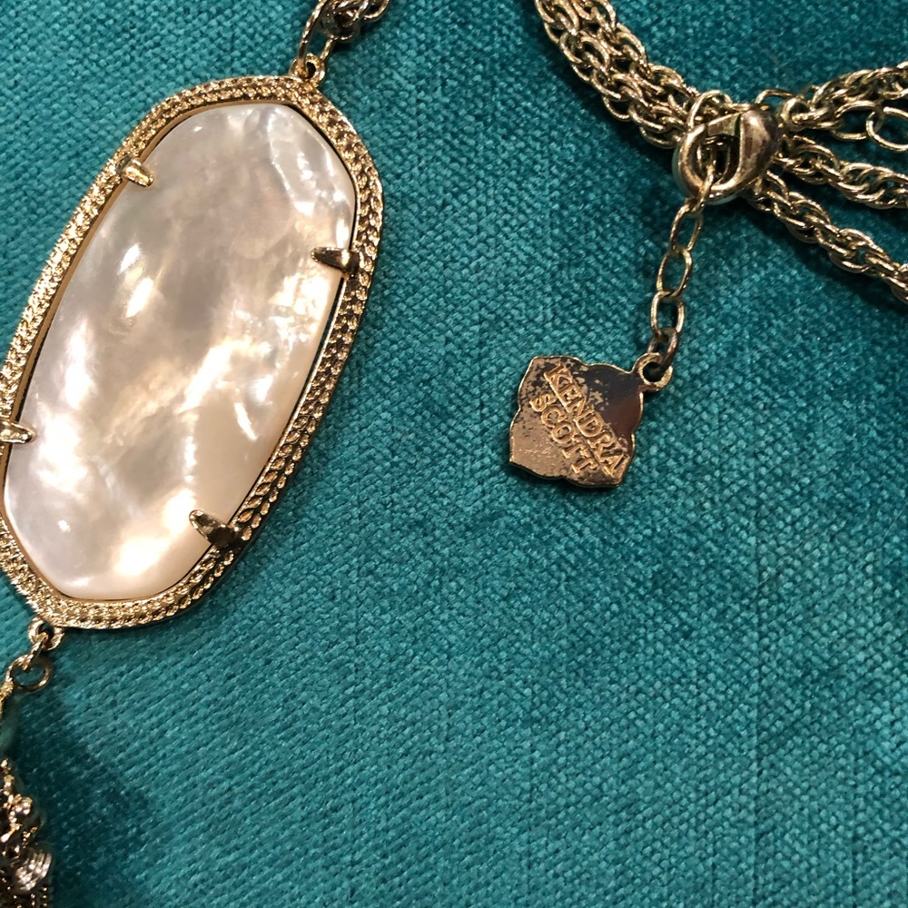 Kendra Scott Ivory Pearl Tassel Rayne Necklace - Picture 5 of 5